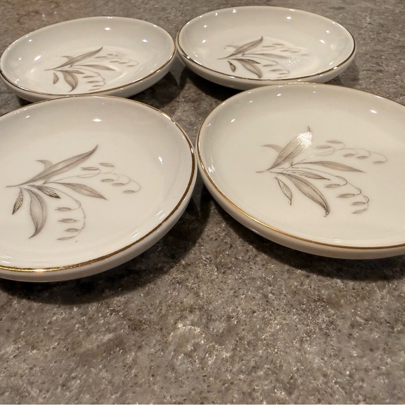 Set of 4 Vintage Kaysons Golden Rhapsody Fine China Butter Pats! 22K gold rim. - Picture 8 of 8